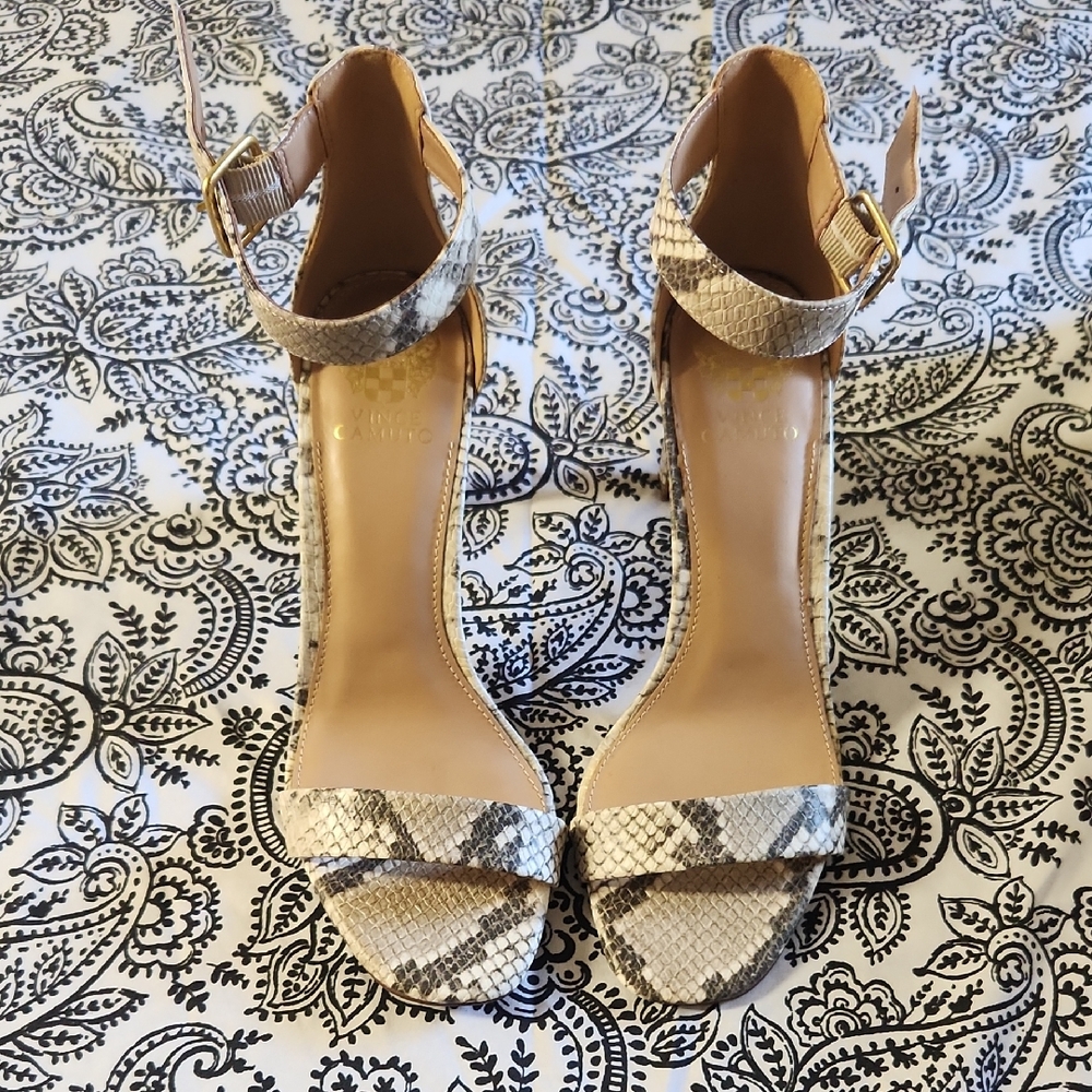 Vince Camuto Snakeskin Heels